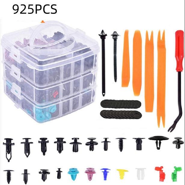 925PCs Boxed Buckle 26 Kinds Automobile Buckle Universal Body Fasteners Rivet Fender Screws.