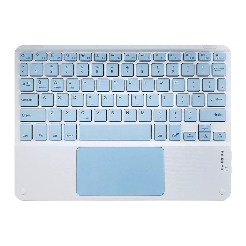 Bluetooth Keyboard With Touch For Mobile Phone Tablet Wireless Rechargeable.
