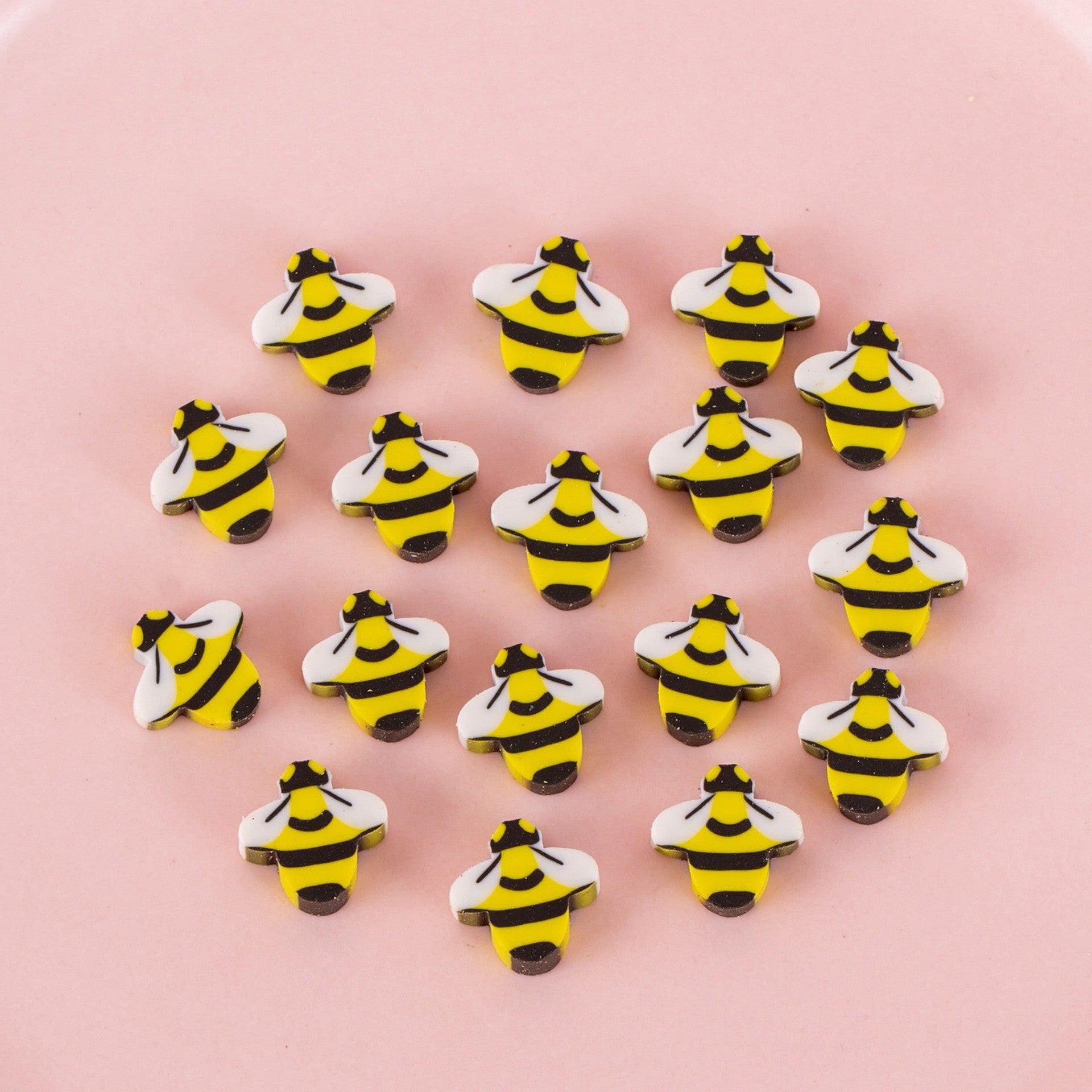 50 PCs Pearlescent Film Bags Cartoon Fruit Mini Eraser.