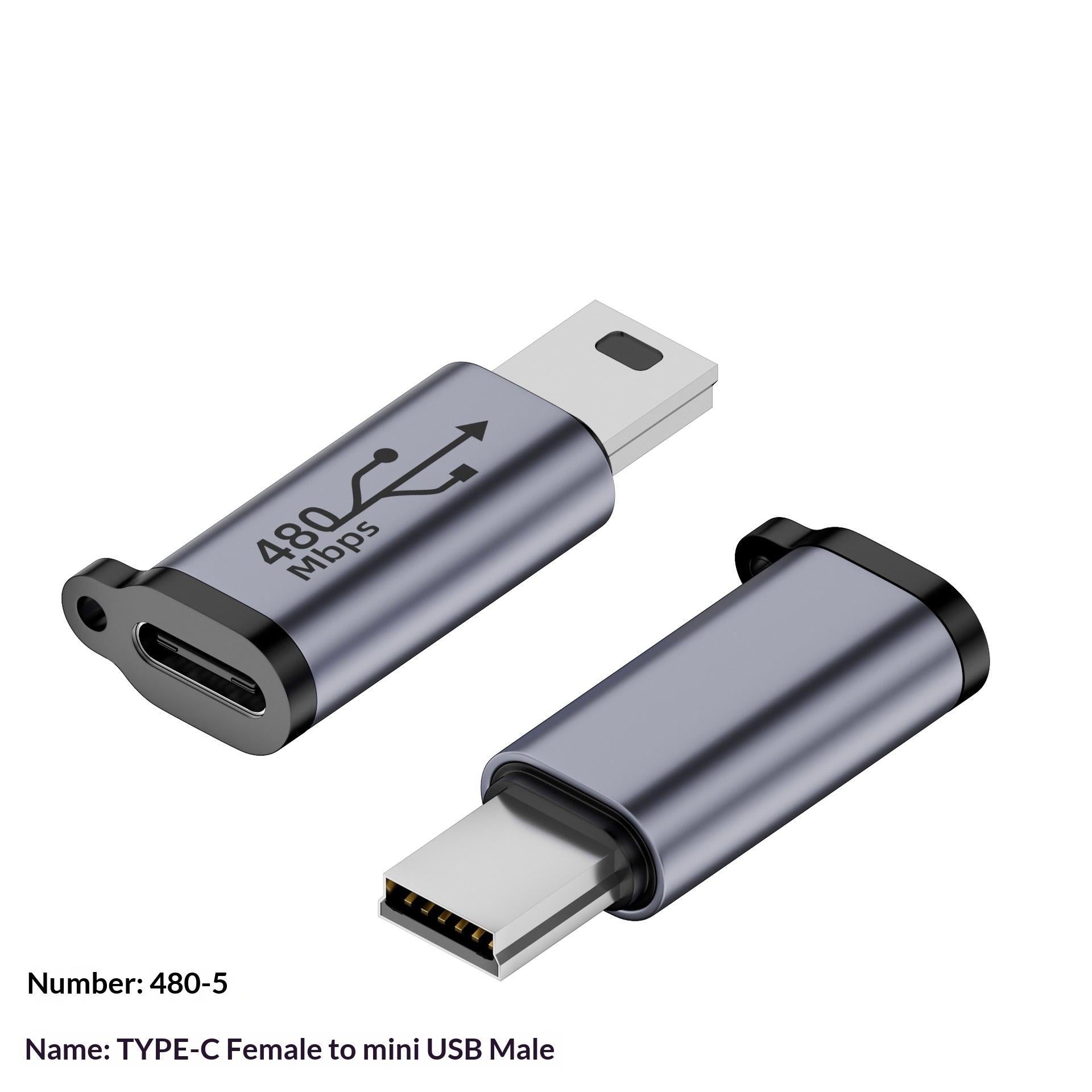 USB To Mini Adapter V3 To Type-C Charging Cable Adapter T-port Micro.
