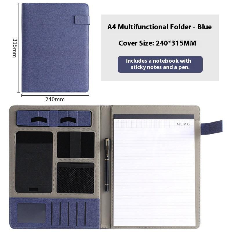 Leather Business Multifunction A4 Fashion Folder.