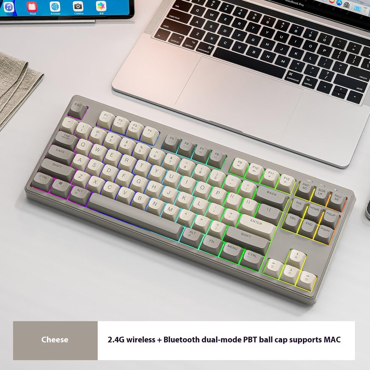 Wireless Bluetooth Dual Mode Mechanical Feeling Keyboard.