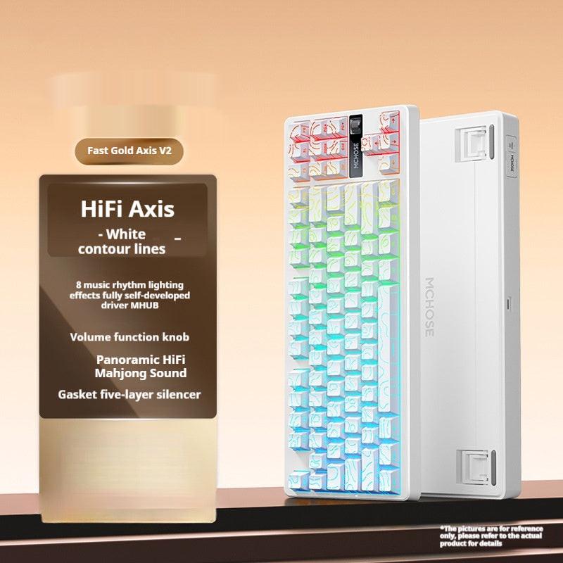 Mechanical Keyboard Side Engraving Customized Wireless Bluetooth Dedicated.