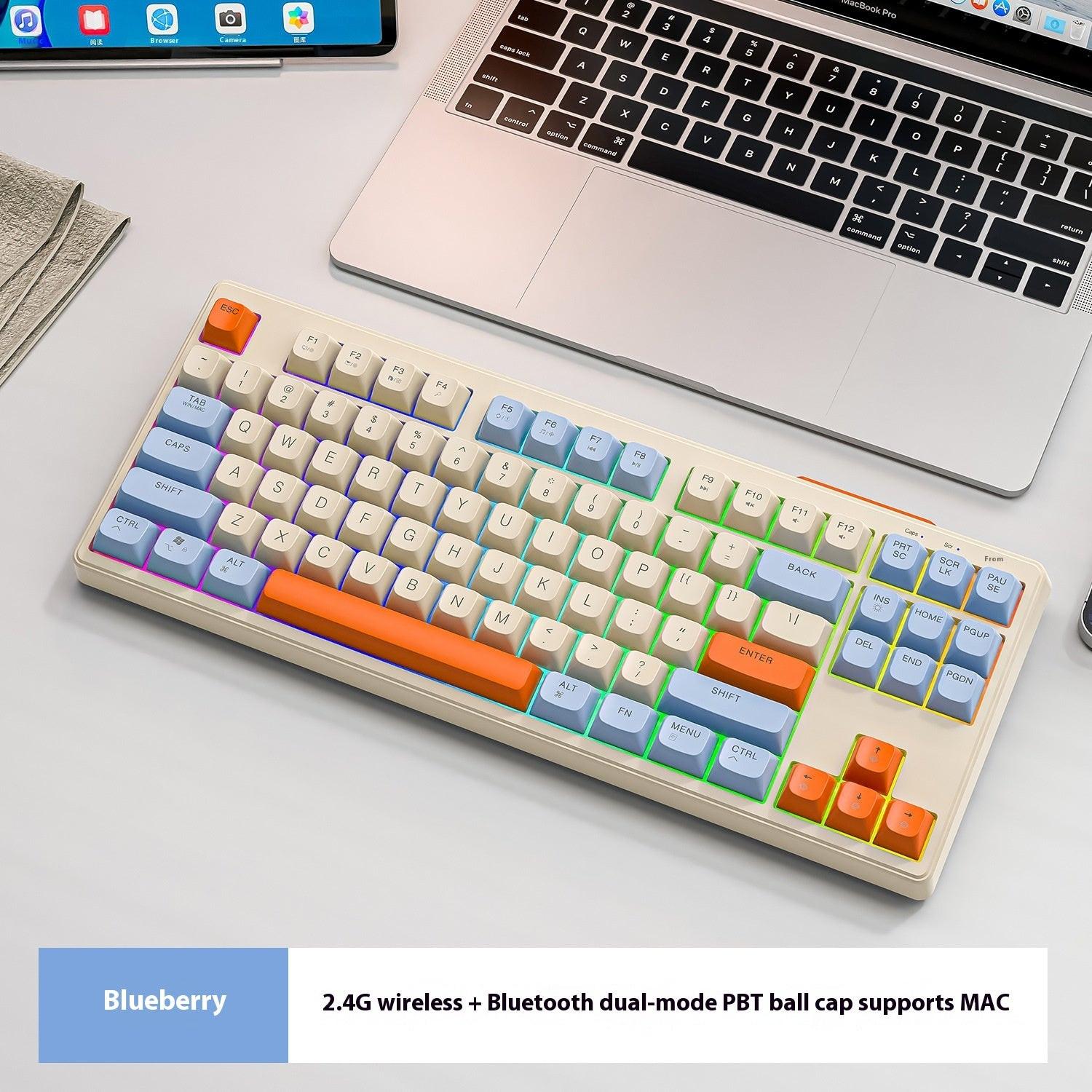 Wireless Bluetooth Dual Mode Mechanical Feeling Keyboard.