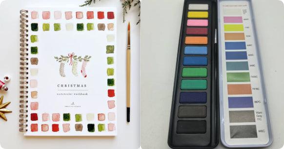 Portable Home Watercolor Exercise Book For Beginners.