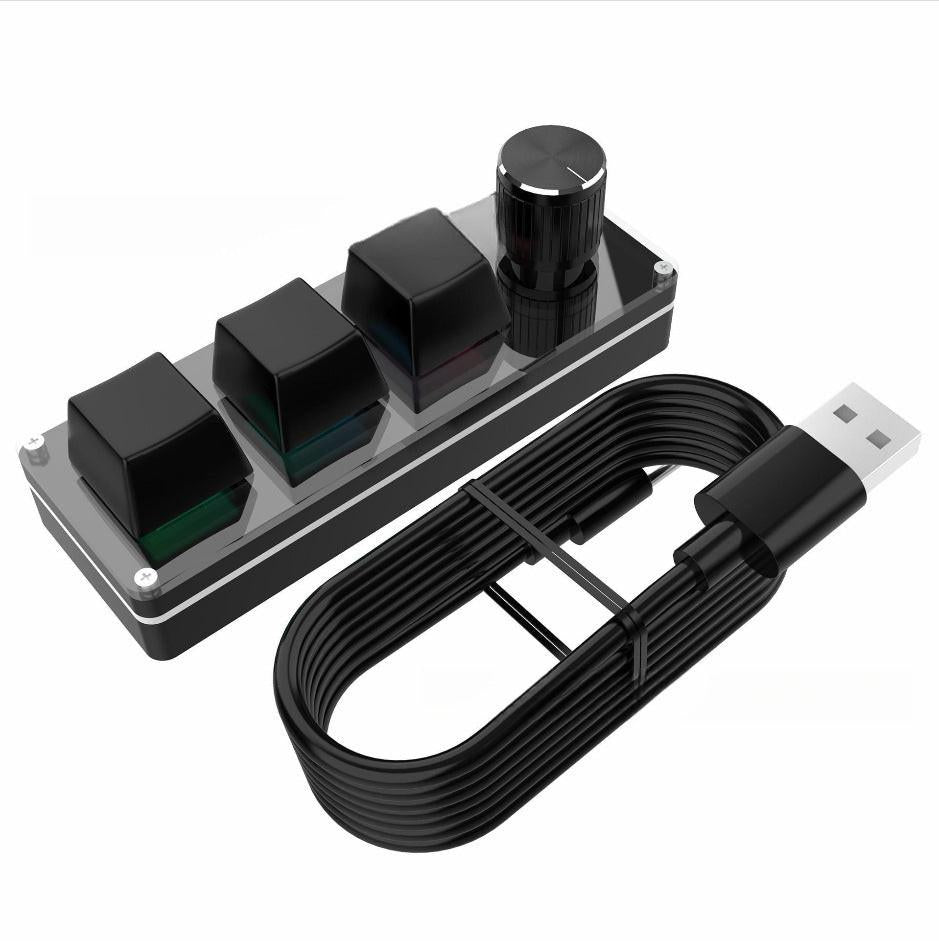 3-key Usb Custom Office Keyboard Your PS Shortcut Key.