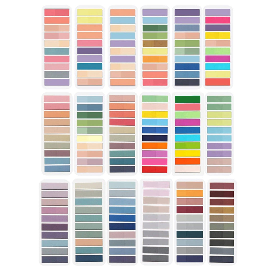 Portable Home Morandi Loose-leaf Classification Pet Post-It.