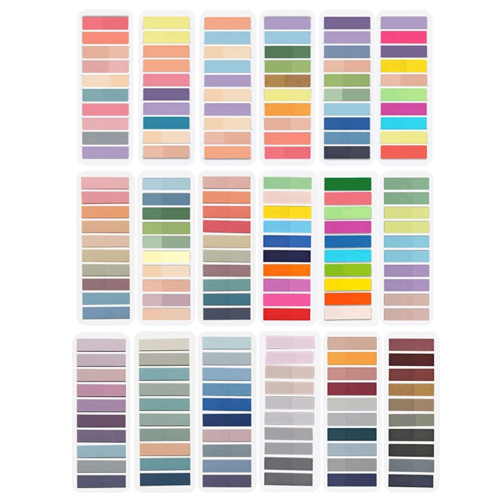 Portable Home Morandi Loose-leaf Classification Pet Post-It.