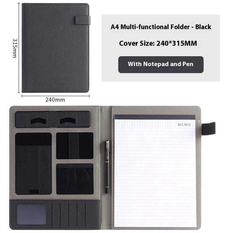 Leather Business Multifunction A4 Fashion Folder.