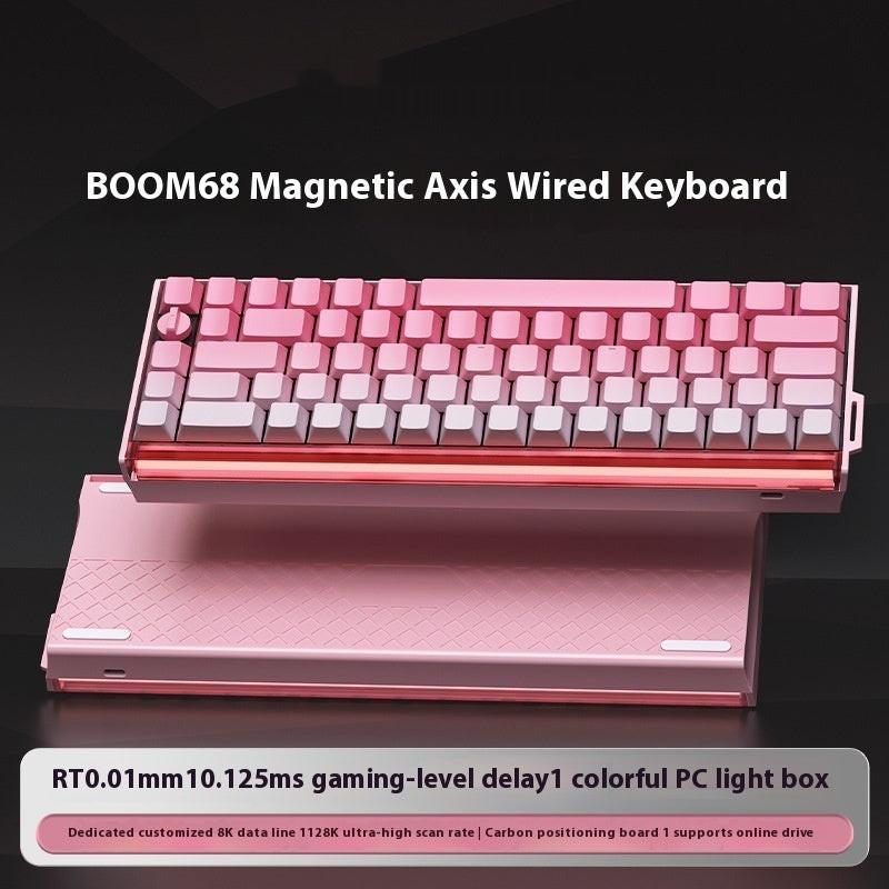 E-sports Magnetic Axis Mechanical Keyboard RGB Light Box TTC King Axis SE Three-model Keyboard.