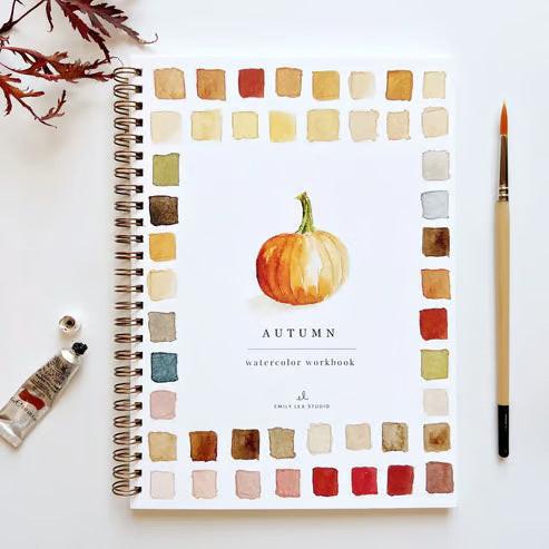 Portable Home Watercolor Exercise Book For Beginners.