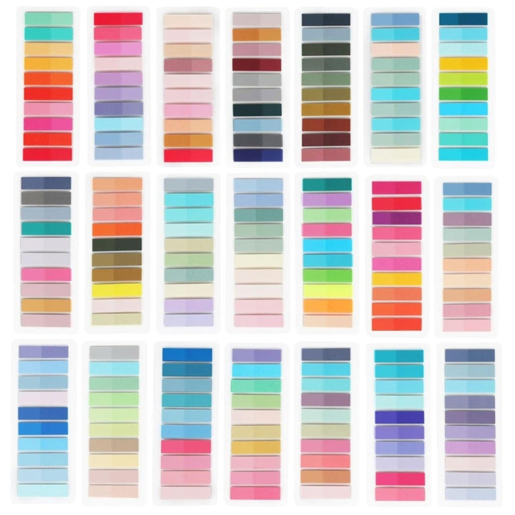 Portable Home Morandi Loose-leaf Classification Pet Post-It.