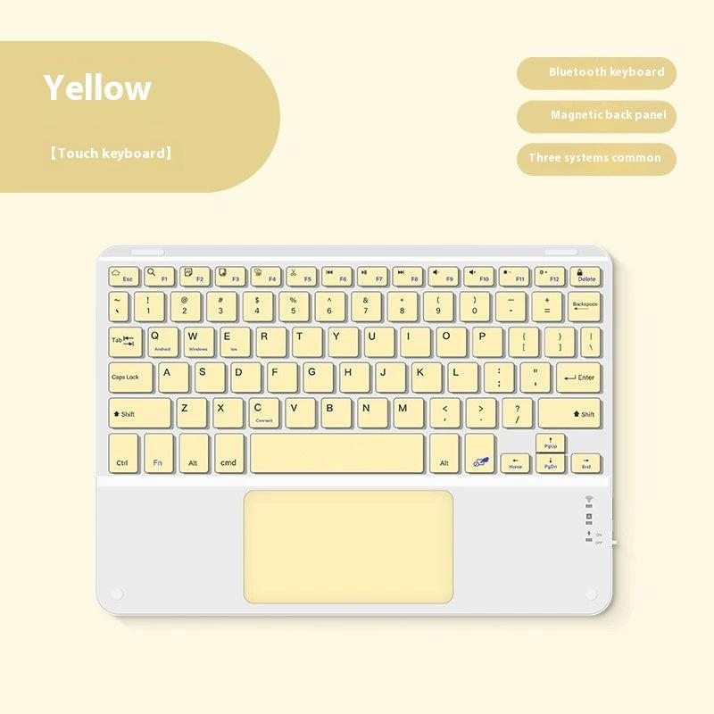 Bluetooth Keyboard With Touch For Mobile Phone Tablet Wireless Rechargeable.