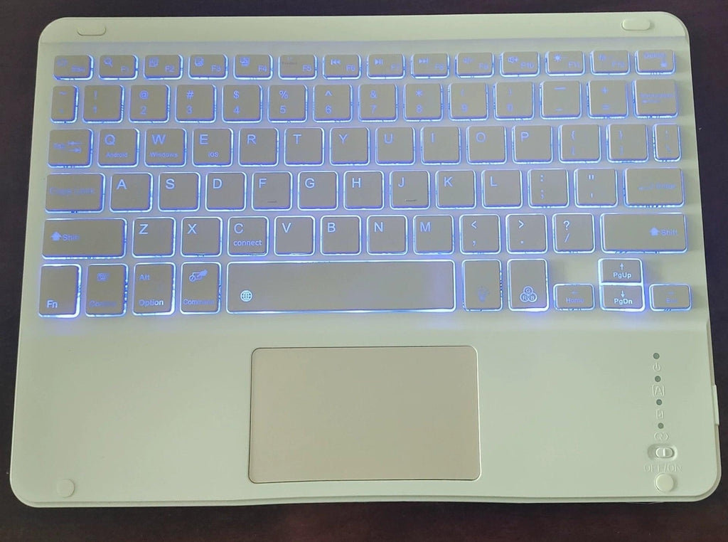 Bluetooth Keyboard With Touch For Mobile Phone Tablet Wireless Rechargeable.