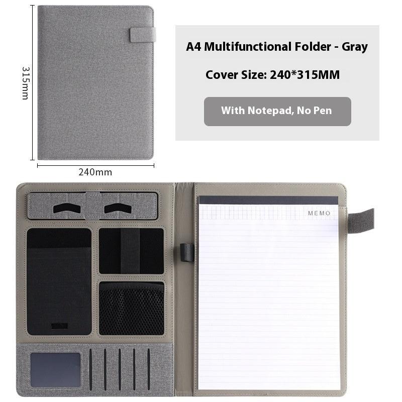 Leather Business Multifunction A4 Fashion Folder.