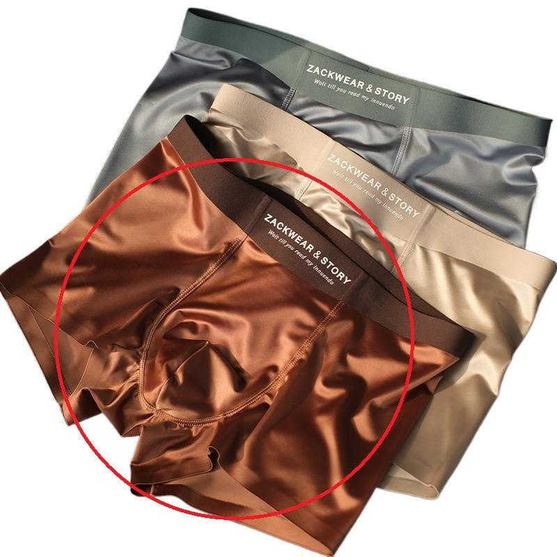 Satin Light Luxury Men's Ice Silk Underwear.