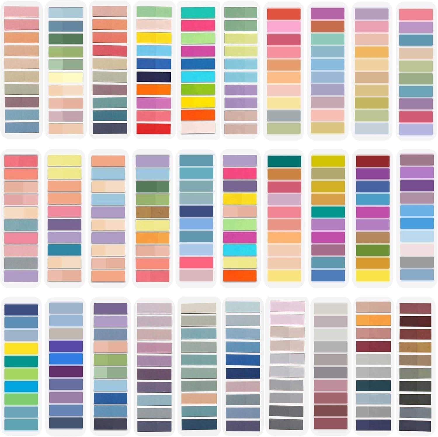 Portable Home Morandi Loose-leaf Classification Pet Post-It.