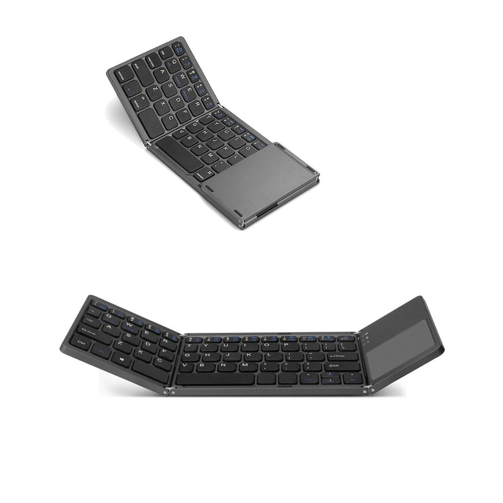 Mini Tri-fold Bluetooth Keyboard Portable Thin Touch.