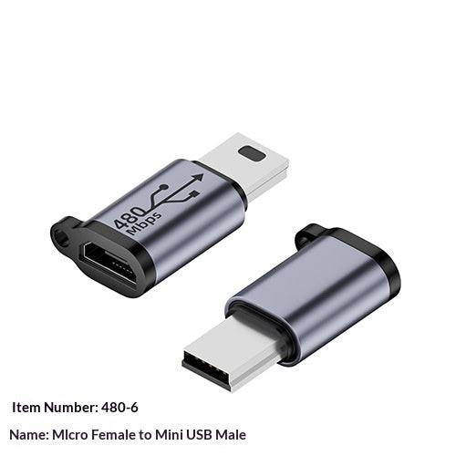 USB To Mini Adapter V3 To Type-C Charging Cable Adapter T-port Micro.