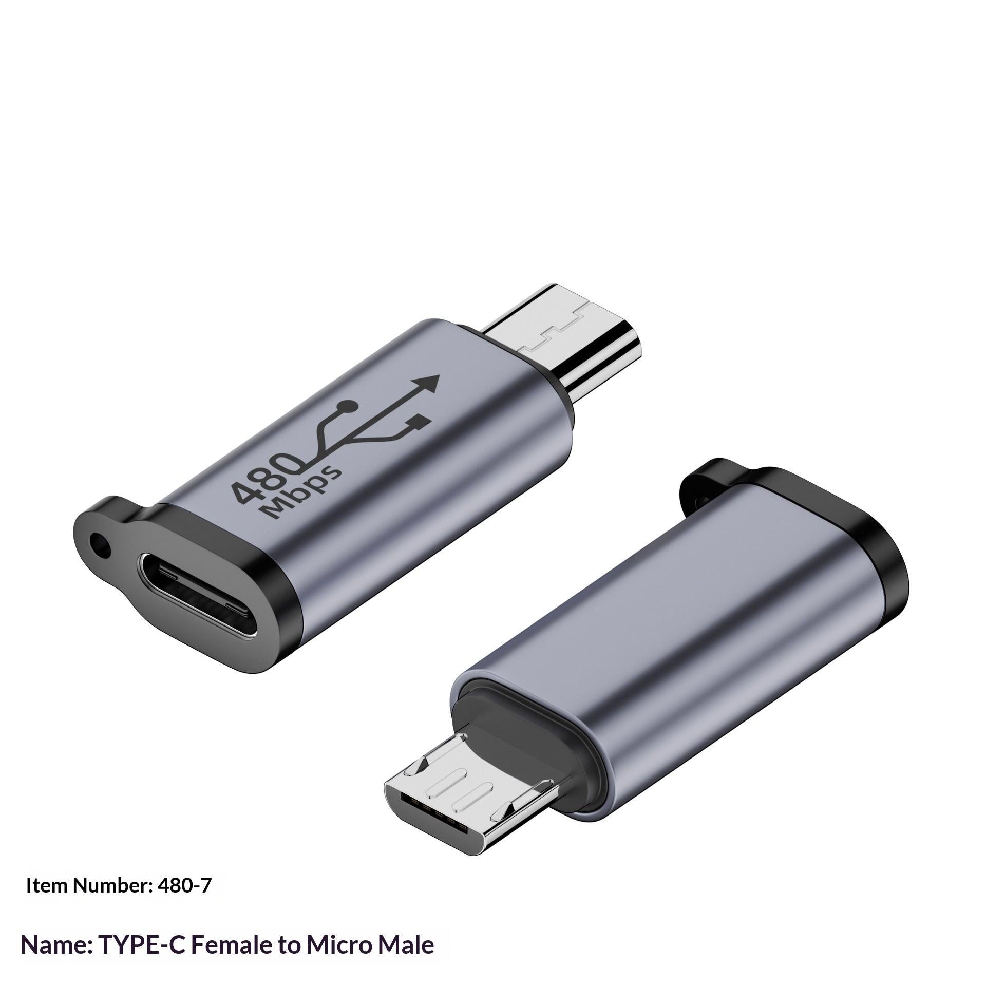 USB To Mini Adapter V3 To Type-C Charging Cable Adapter T-port Micro.