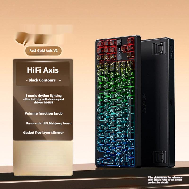 Mechanical Keyboard Side Engraving Customized Wireless Bluetooth Dedicated.