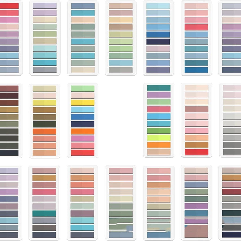 Portable Home Morandi Loose-leaf Classification Pet Post-It.