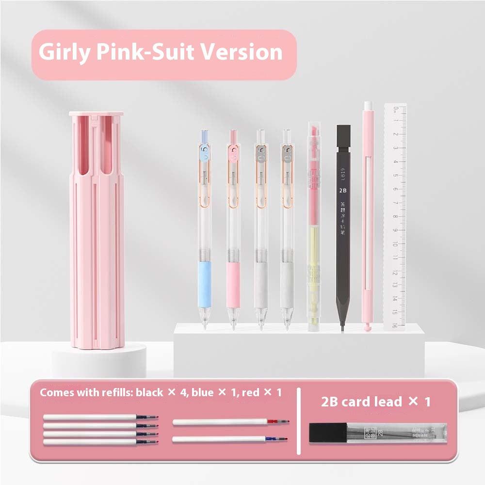 Pressing Pen Suitable For Portable Six Pens Pencil Box Kit.