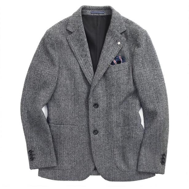 Britishstyle Wool Herringbone Blazer Men's Plussize Formal Wear Business And Fashion Suit.