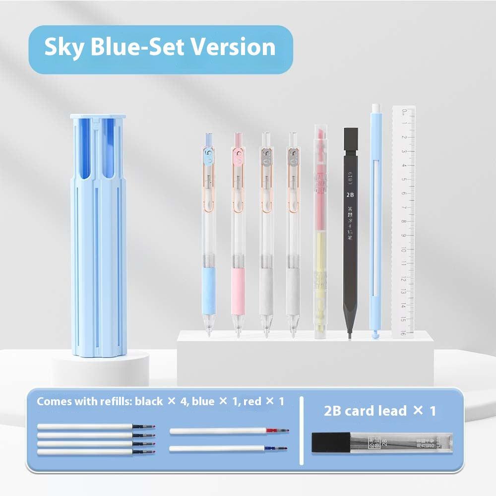Pressing Pen Suitable For Portable Six Pens Pencil Box Kit.