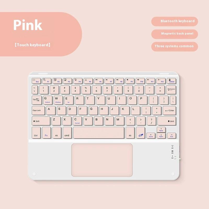 Bluetooth Keyboard With Touch For Mobile Phone Tablet Wireless Rechargeable.