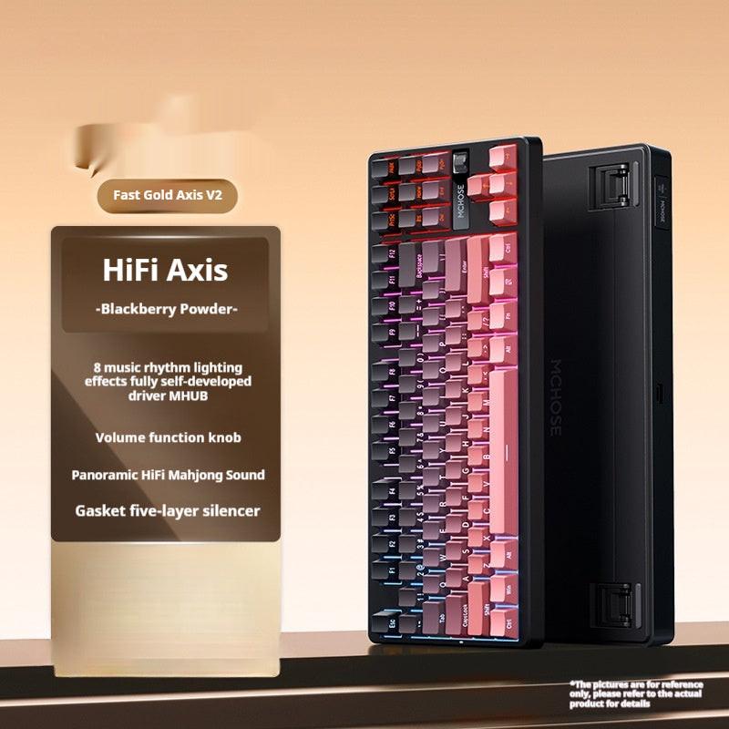 Mechanical Keyboard Side Engraving Customized Wireless Bluetooth Dedicated.