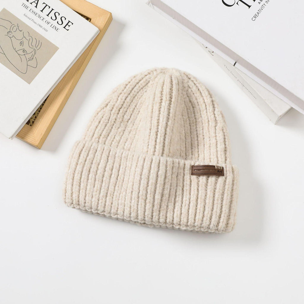 Wool Blend Beanie For Women In Autumn And Winter.