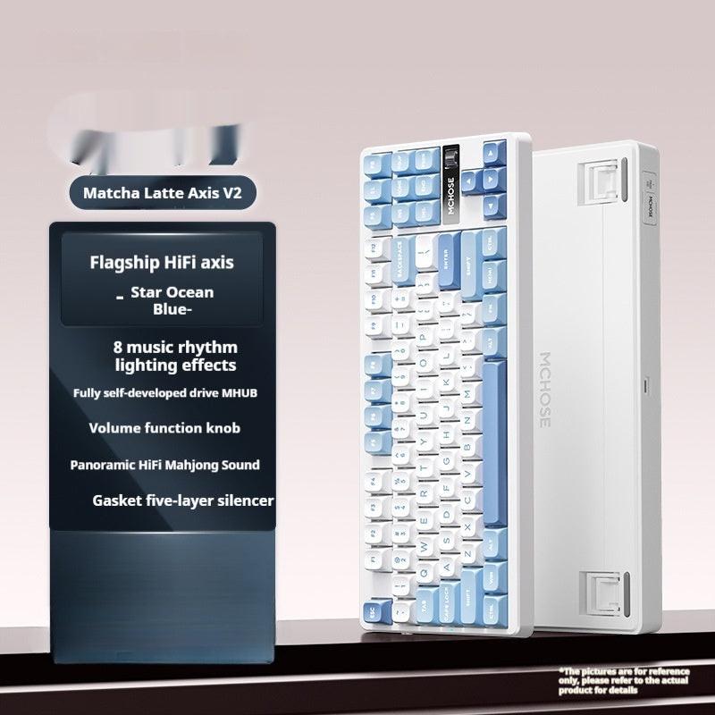 Mechanical Keyboard Side Engraving Customized Wireless Bluetooth Dedicated.