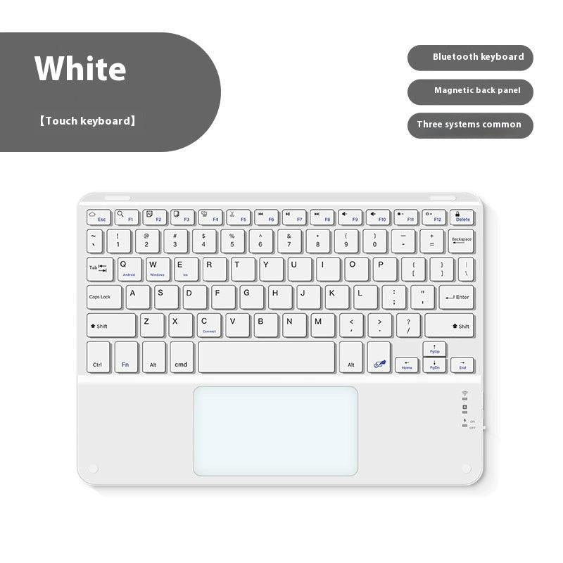 Bluetooth Keyboard With Touch For Mobile Phone Tablet Wireless Rechargeable.