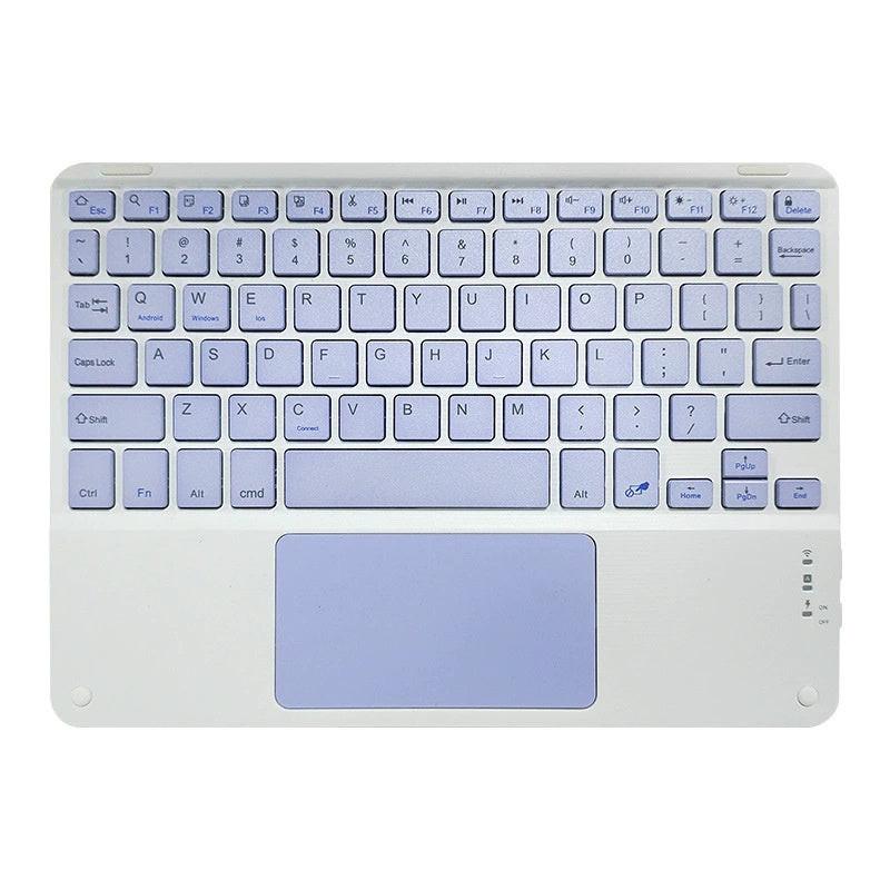 Bluetooth Keyboard With Touch For Mobile Phone Tablet Wireless Rechargeable.
