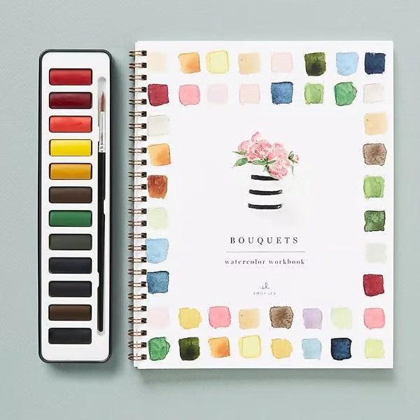 Portable Home Watercolor Exercise Book For Beginners.
