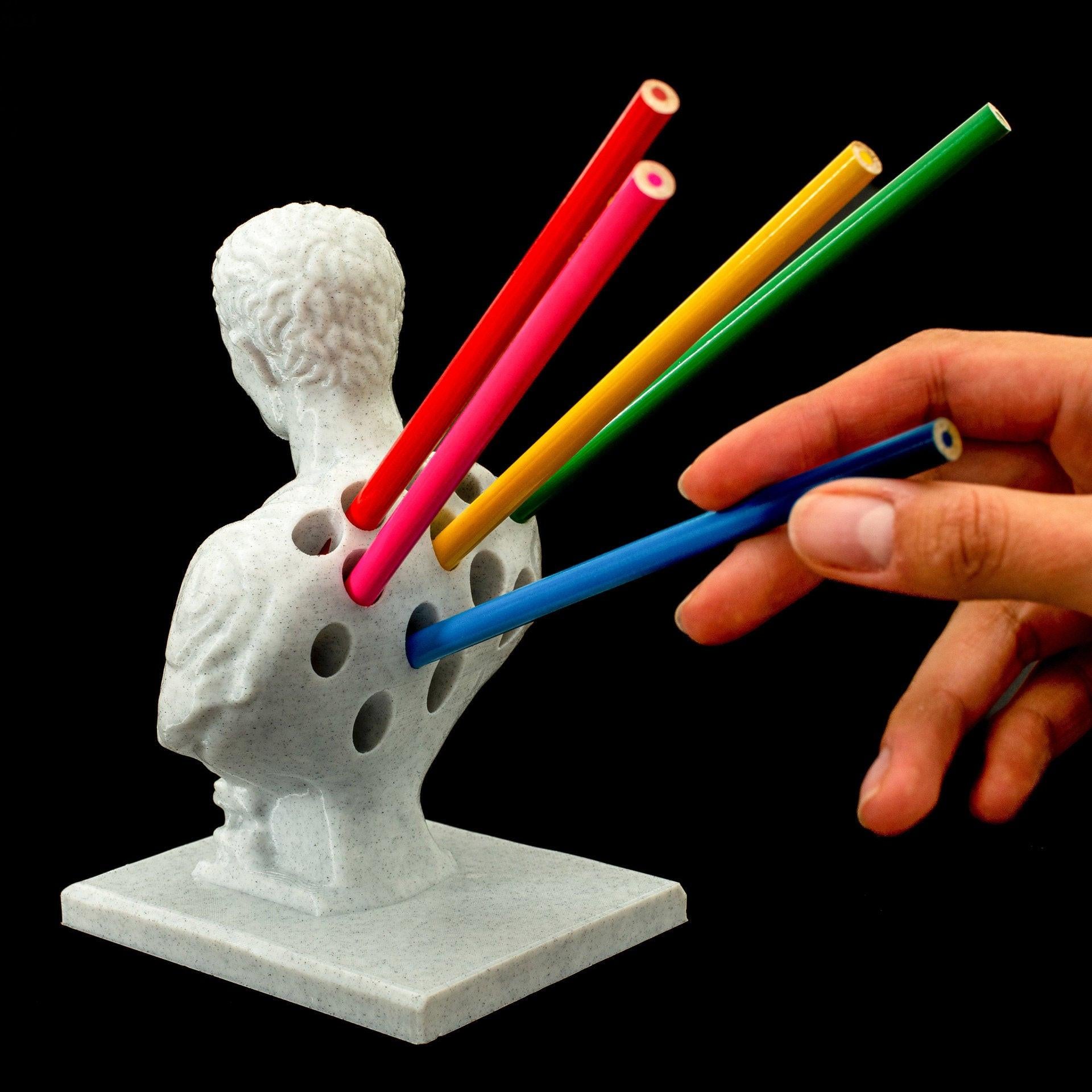 Statue Penholder Pen Holder Storage Ideas Modeling Pen Holder.