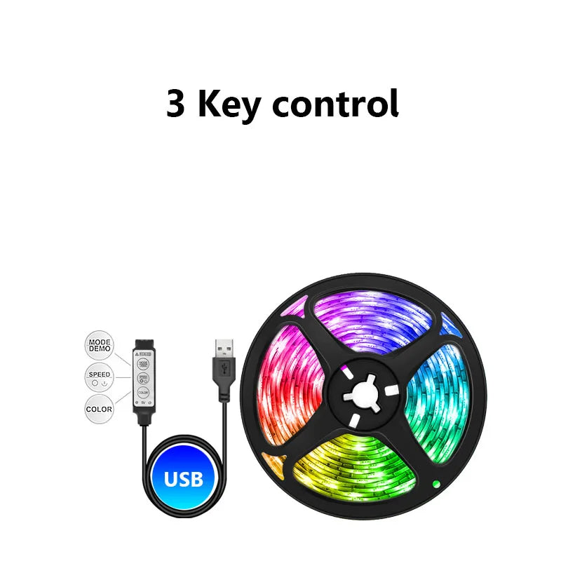 5050 Led Strip 5V Ice Tape With Wifi Bluetooth Remote Control For Tv Kitchen 5M 10M Tura Led Lights For Colorful Children Room.