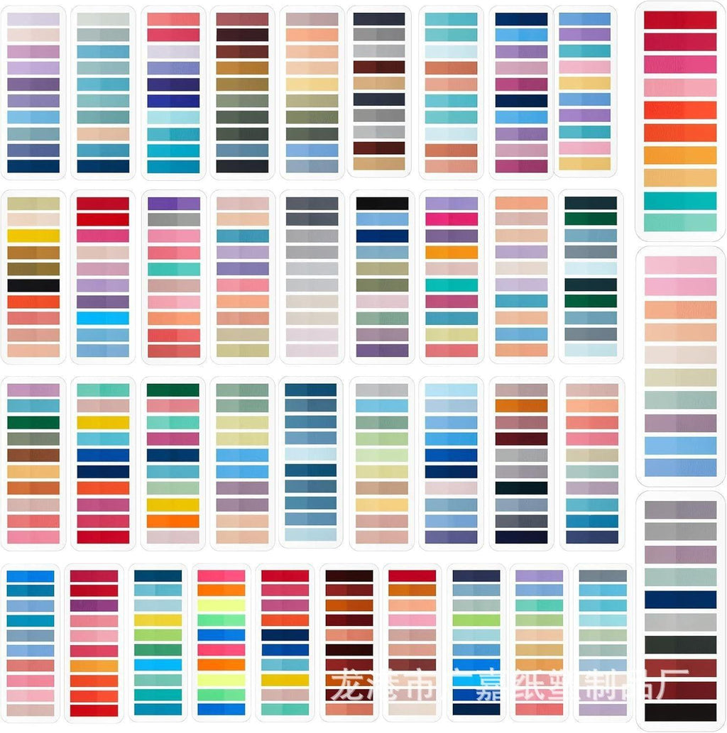 Portable Home Morandi Loose-leaf Classification Pet Post-It.