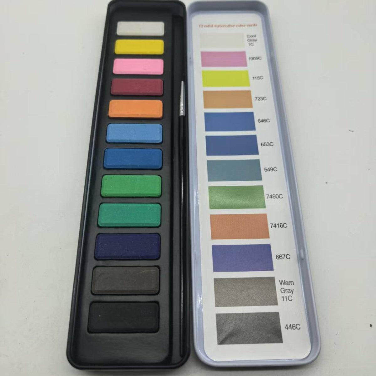 Portable Home Watercolor Exercise Book For Beginners.