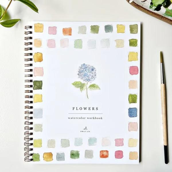 Portable Home Watercolor Exercise Book For Beginners.