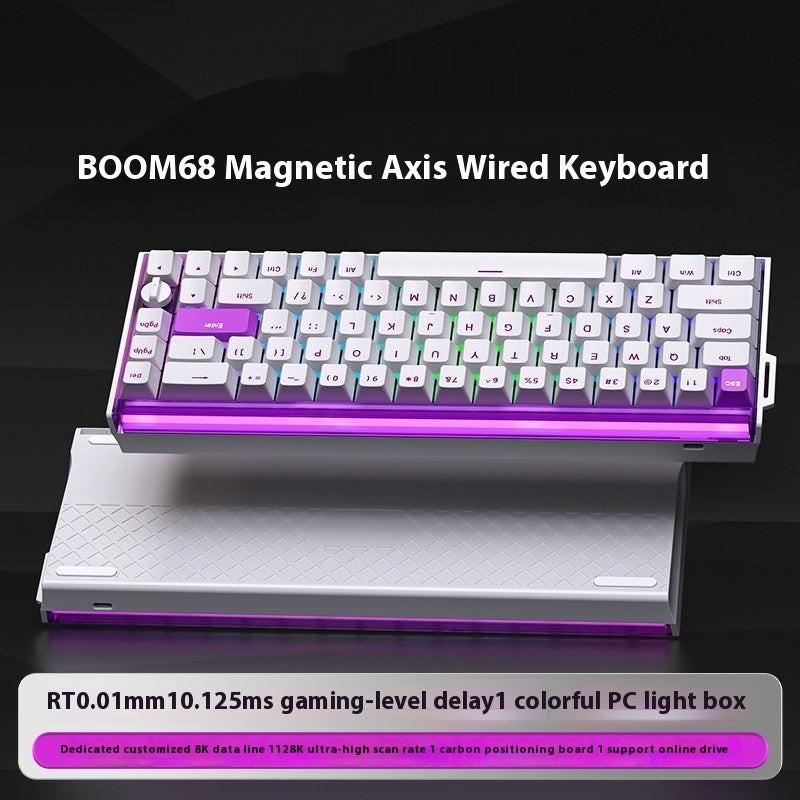 E-sports Magnetic Axis Mechanical Keyboard RGB Light Box TTC King Axis SE Three-model Keyboard.