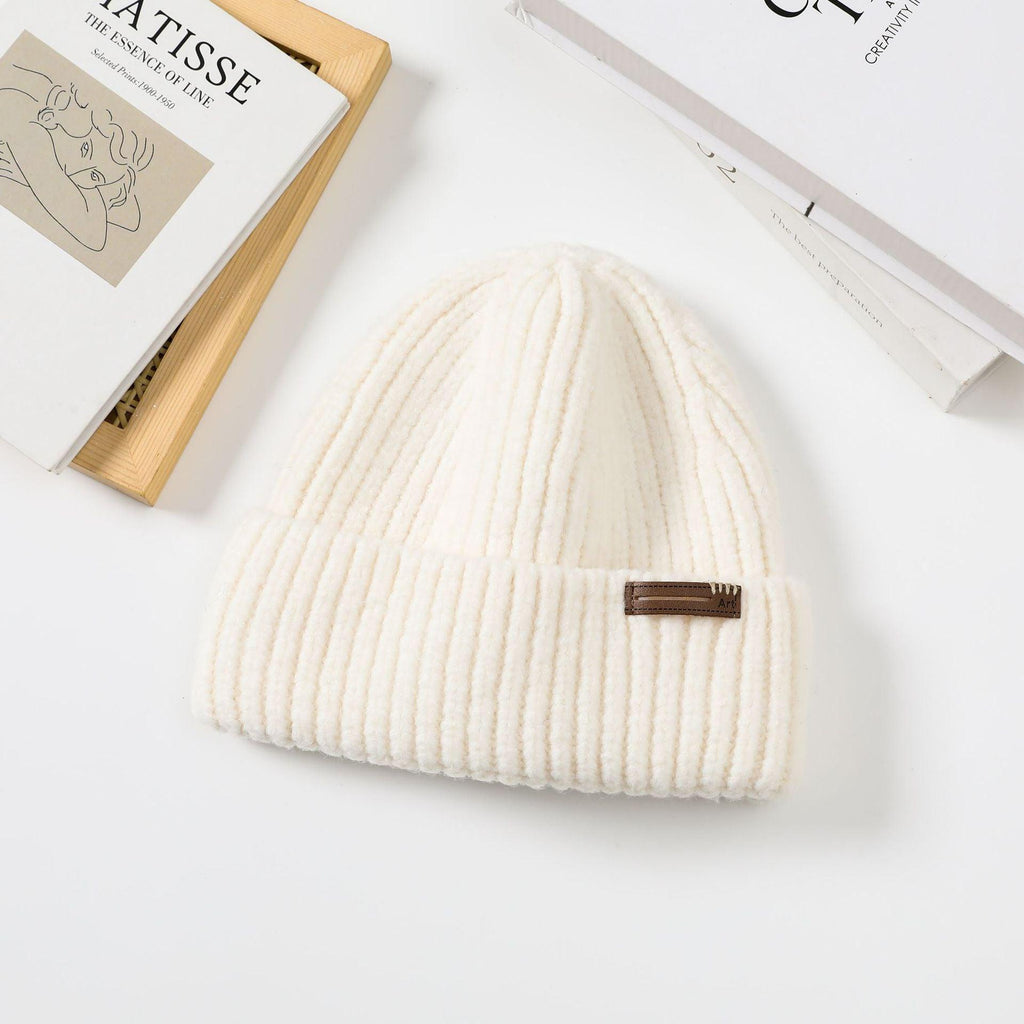 Wool Blend Beanie For Women In Autumn And Winter.
