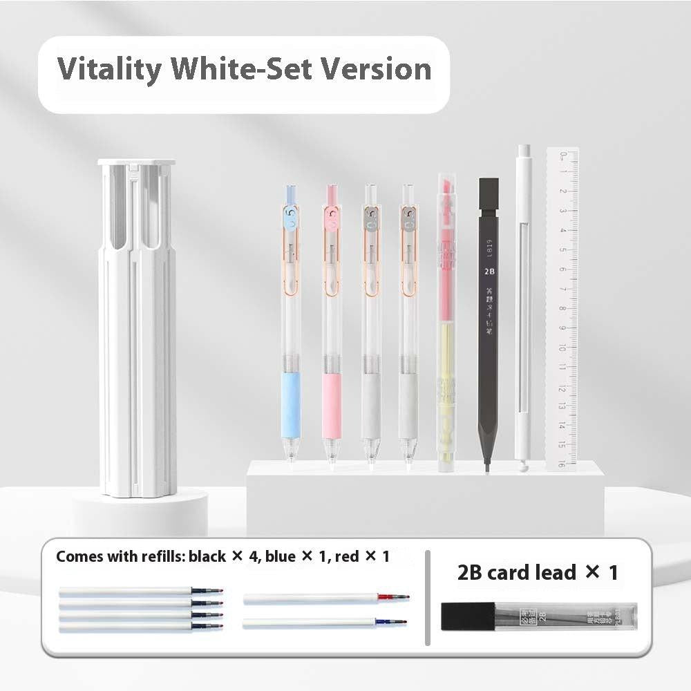 Pressing Pen Suitable For Portable Six Pens Pencil Box Kit.