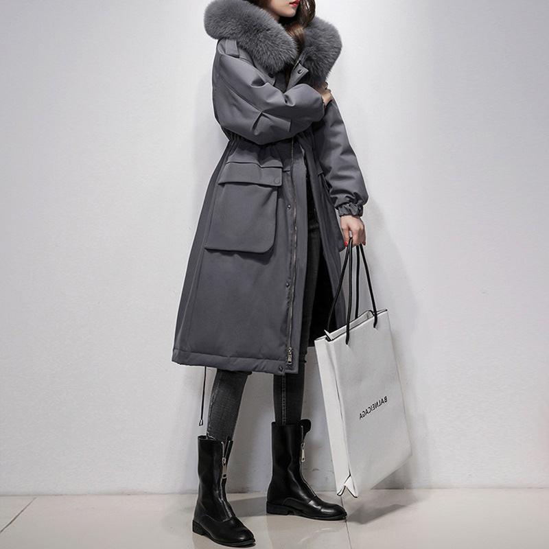 Parker Big Fur Collar Down Jacket Women.