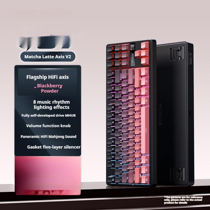 Mechanical Keyboard Side Engraving Customized Wireless Bluetooth Dedicated.