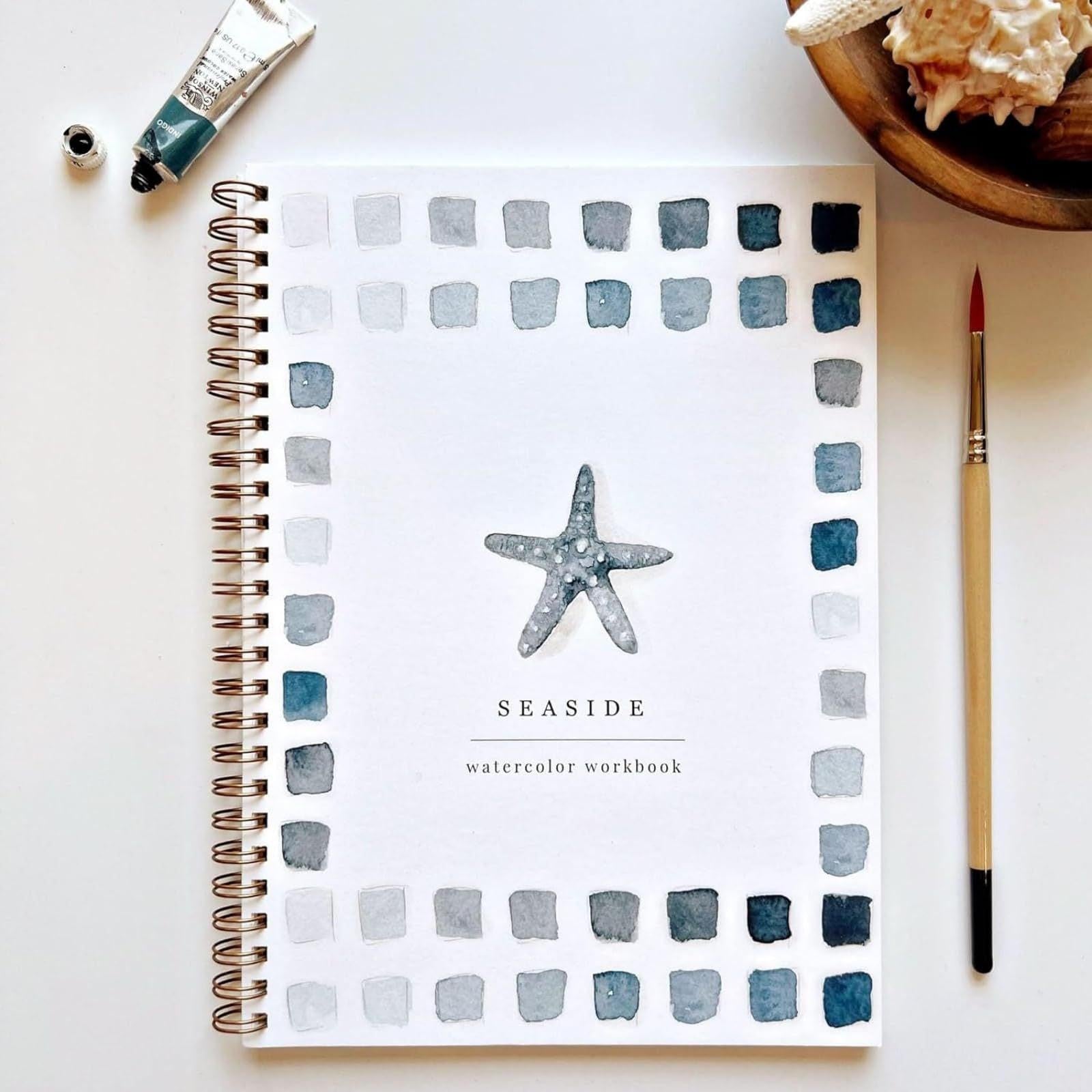 Portable Home Watercolor Exercise Book For Beginners.