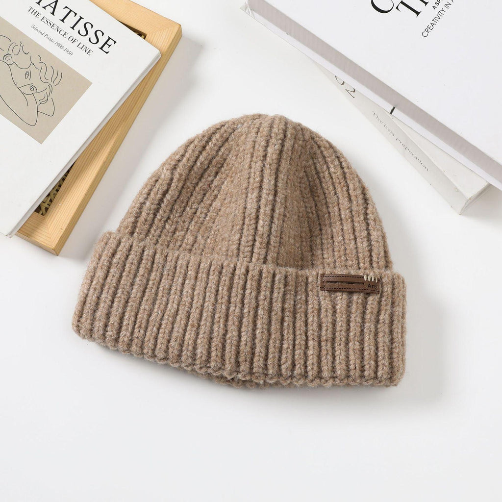 Wool Blend Beanie For Women In Autumn And Winter.