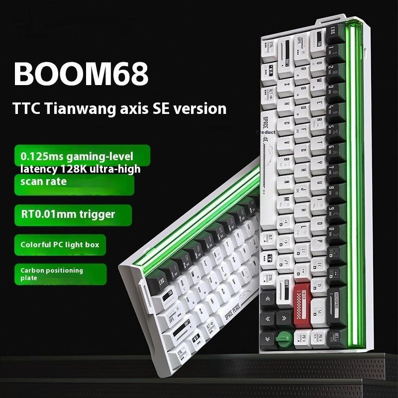 E-sports Magnetic Axis Mechanical Keyboard RGB Light Box TTC King Axis SE Three-model Keyboard.