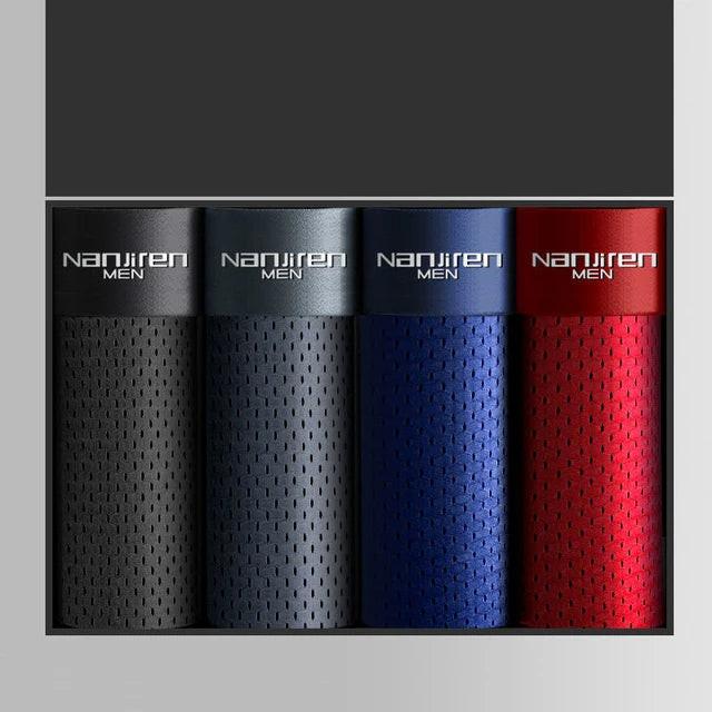 Men's Breathable Mesh Ice Thin Summer Boxer Shorts.